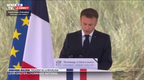 Emmanuel Macron: "Léon Gautier était l'un de ces Français ordinaire, résolu à accomplir l'extraordinaire"