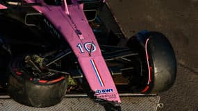 La voiture de Pierre Gasly à l'issue du Grand Prix d'Australie, le 2 avril 2023.