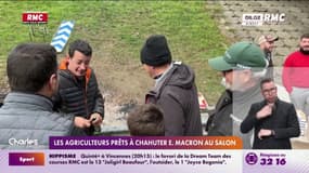 Les agriculteurs prêts à chahuter Emmanuel Macron au salon