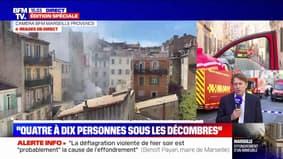 Collapse in Marseille: "Around 00:40, a huge explosion occurred in this building"says Patrick Amico, deputy mayor