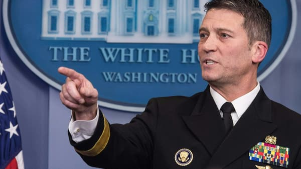 Ronny Jackson, le médecin de la Maison Blanche, en janvier 2018. Ronny Jackson, le médecin de la Maison Blanche, en janvier 2018.