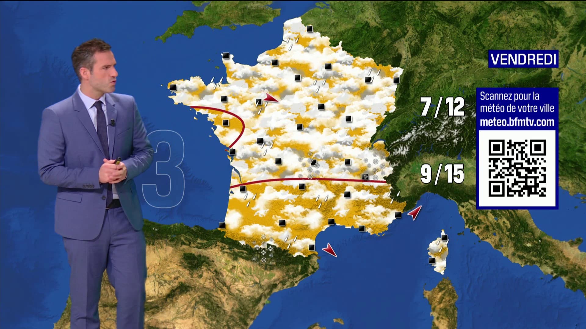La météo du vendredi 10 novembre 2023. La météo du vendredi 10 novembre 2023.