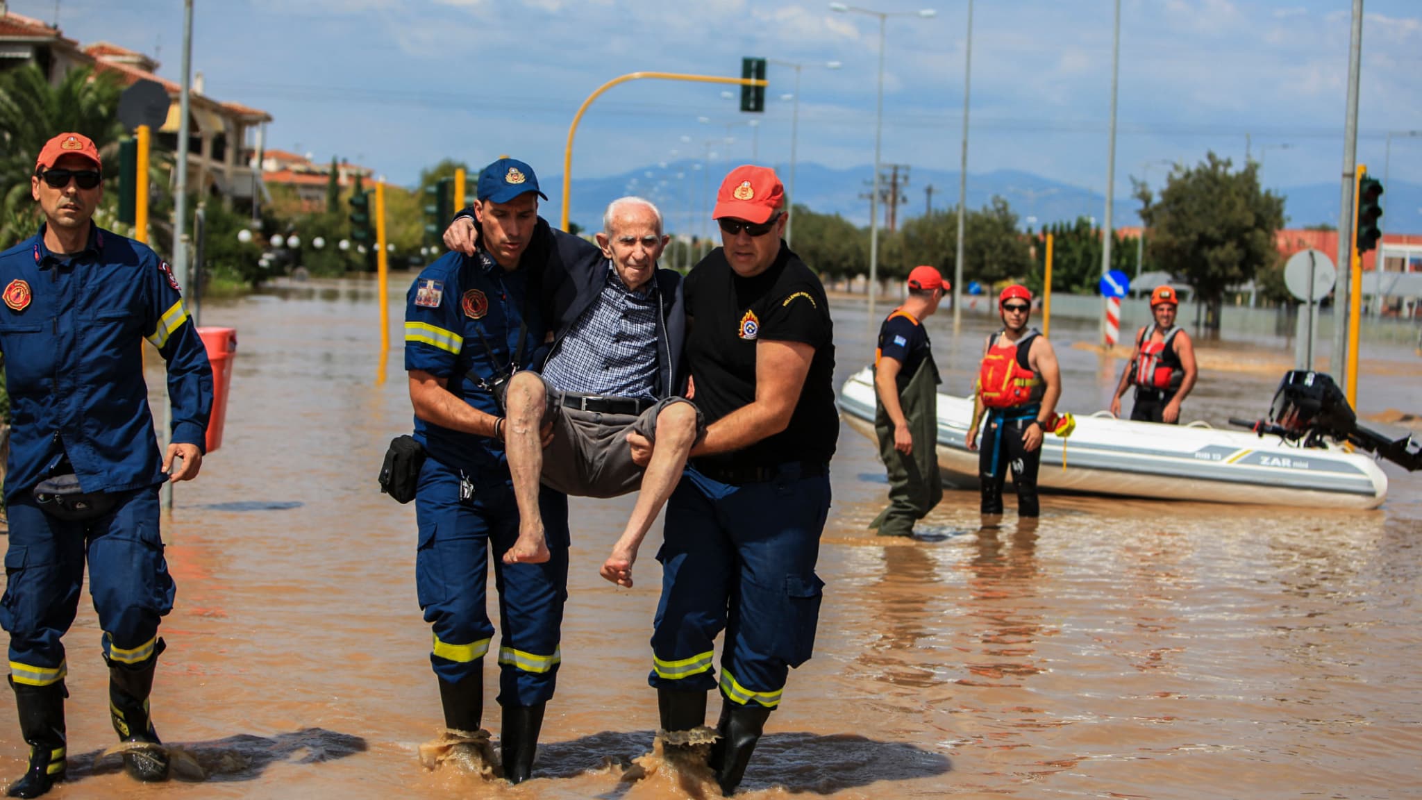 What is the situation in Greece after the floods?