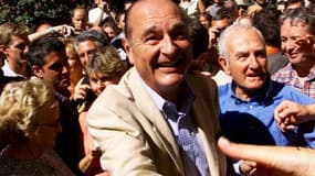 Jacques Chirac au fort de Brégançon.