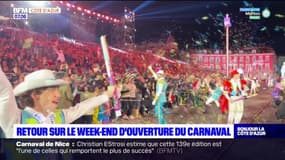 Cérémonie, corso illuminé... retour sur le week-end d'ouverture du carnaval de Nice 2024