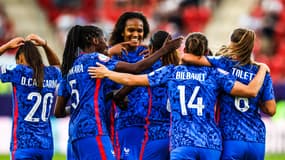La joie des Bleues face à l'Italie
