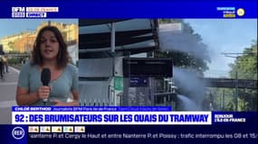 Hauts-de-Seine: des brumisateurs sur les quais du tramway