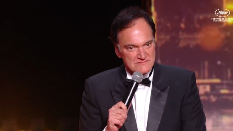 Quentin Tarantino lors de la cérémonie d'ouverture du Festival de Cannes 2025