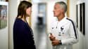 Corinne Diacre et Didier Deschamps, à Clairefontaine le 18 mars 2019