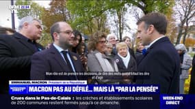 Macron pas au défilé... Mais là "par la pensée" - 11/11