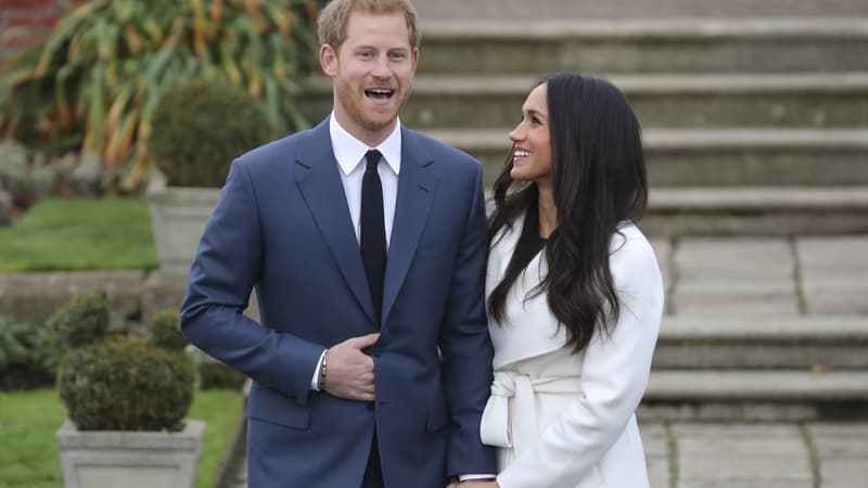 Le prince Harry et Meghan Markle ont annoncé leur mariage, le 27 novembre 2017, à Kensington Palace à Londres