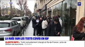 Île-de-France: la ruée sur les tests Covid-19 avant les fêtes 