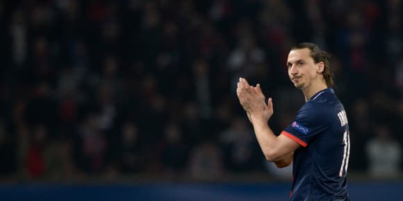 Zlatan Ibrahimovic pendant le match retour des huitièmes de finale de la Ligue des Champions, le 12 mars 2014. Zlatan Ibrahimovic pendant le match retour des huitièmes de finale de la Ligue des Champions, le 12 mars 2014.