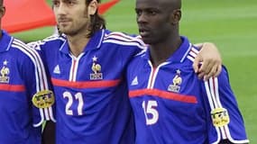 Christophe Dugarry &amp; Lilian Thuram en 2000