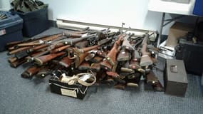 Une partie des armes confisquées