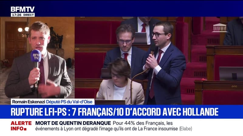 "Il n'y a aucun risque que la France ou une grande ville bascule à LFI", estime Romain Eskenazi, député PS du Val-d'Oise
