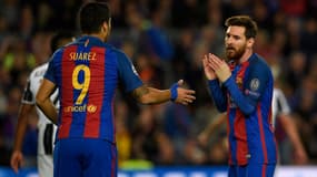 Messi, Suarez.
