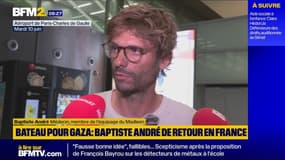 Bateau pour Gaza: "Il y a eu des actes de maltraitance", assure le médecin et membre de l'équipage Baptiste André