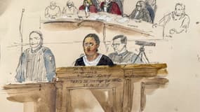 Dahbia Benkired, accusée du meurtre de Lola, devant la cour d'assises de Paris le 17 octobre 2025