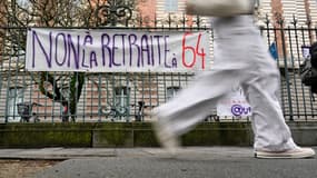 Une photographie de la manifestation contre la réforme des retraites du 19 janvier à Rennes (illustration)