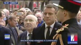 11-novembre : Macron rend hommage à Clemenceau sur les Champs-Elysées