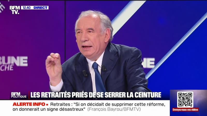 Retraites: François Bayrou estime que 