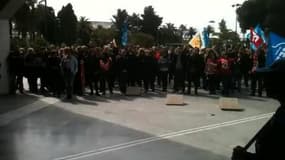 Grève des salariés de la BPCE et CE Côte d'Azur - Témoins BFMTV