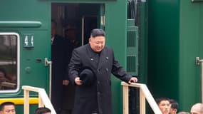 Kim Jong-Un à Khasan, frontalière de la Corée du Nord et de la Chine, le 24 avril 2019.