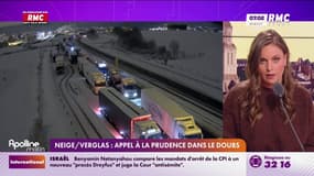 Neige et verglas: 150 camions toujours bloqués sur l'A36 dans le Doubs  