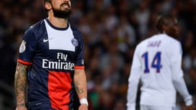 Lavezzi peu en réussite à Lyon
