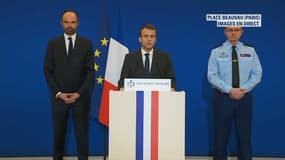 Aude: Macron salue le courage de l'officier luttant "contre la mort" qui "a sauvé des vies" 