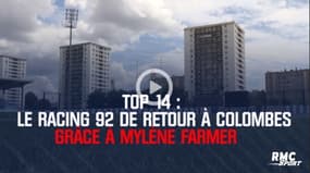 Top 14 : Le Racing 92 de retour à Colombes grâce à… Mylène Farmer 