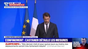 Christophe Castaner affirme que les annonces d'Emmanuel Macron sont "des mesures de confinement"