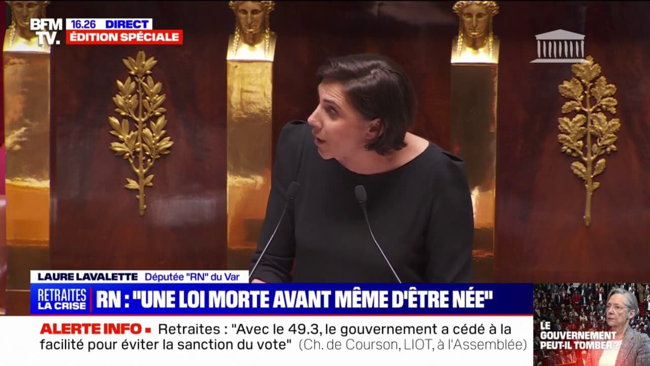 Retraites: Laure Lavalette (RN) parle d'une 