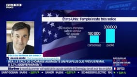 Gilles Moëc (AXA) :  USA, le taux de chômage augmente un peu plus que prévu en mai, à 3,7% (gouvernement)  - 02/06