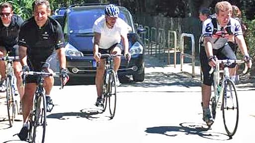 Nicolas Sarkozy dans le Sud de la France.