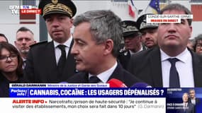 Légalisation du cannabis: "C'est un discours de défaite", estime Gérald Darmanin