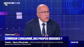 Eric Ciotti sur les propos d'Eric Zemmour: "On ne peut pas généraliser" mais "il y a un lien direct entre immigration et délinquance"