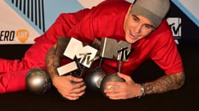 Justin Bieber le 25 octobre lors des Mtv Europe Music Awards