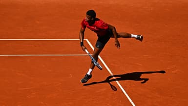 Giovanni Mpetshi Perricard au Masters 1000 de Madrid, le 23 avril 2025