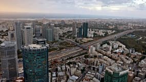 Vue aérienne de Tel-Aviv, en Israël, le 1er décembre 2021