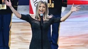 Fergie lors du 67e NBA All-Star Game à Los Angeles le 18 février 2018
