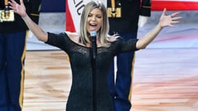 Fergie lors du 67e NBA All-Star Game à Los Angeles le 18 février 2018