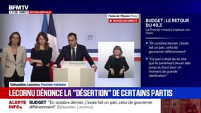 Budget: Sébastien Lecornu dénonce "des tentatives très claires de pression, de sabotages" du RN et de LFI