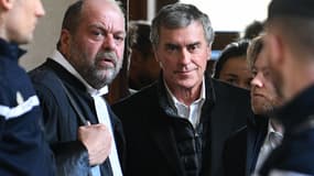 Jérôme Cahuzac et son avocat Eric Dupond-Moretti le 12 février 2018