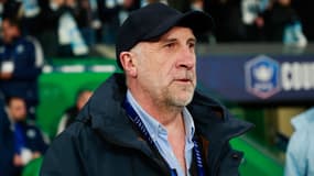 Christophe Gauthier, président du Puy, lors du match contre Rennes en Coupe de France, le 29 février 2024