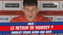 Nice : "Ramsey sera de retour la semaine prochaine" croit savoir Barkley
