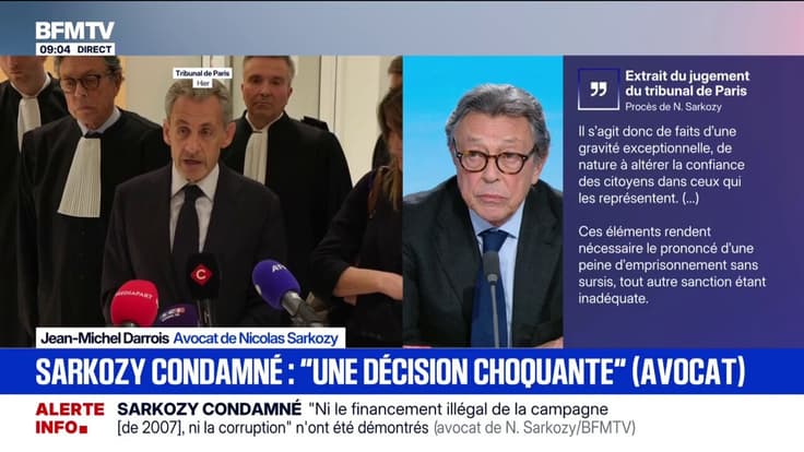 Procès libyen: "L'association de malfaiteurs, c'est une espèce de qualification fourre-tout", déclare Jean-Michel Darrois, avocat de Nicolas Sarkozy