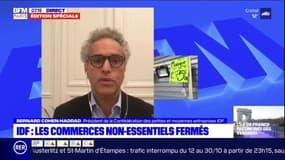 Les commerces non-essentiels fermés, le président de la confédération des petites et moyennes entreprises d'Ile-de-France se dit "déçu"