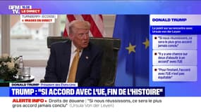 Droits de douane: "Les produits pharmaceutiques ne feront pas partie de cet accord commercial", assure Donald Trump 